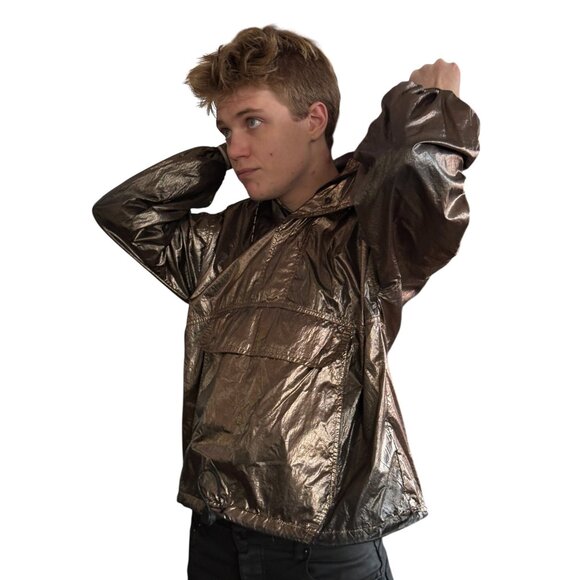 Ivy Park Gold Metallic Anorak Jacket XS - Picture 3 of 3